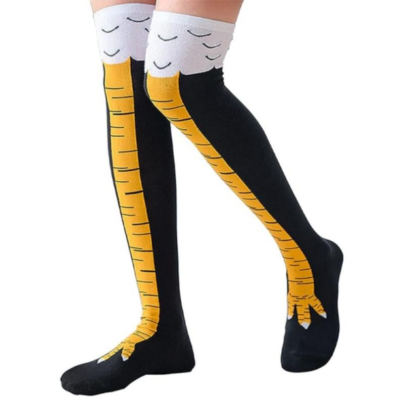 3 Pairs Chicken Leg Socks, 12 Inch Novelty Funny Crazy Women Socks, Calf Socks, Chicken Feet Costume, Funny Chicken Legs Socks